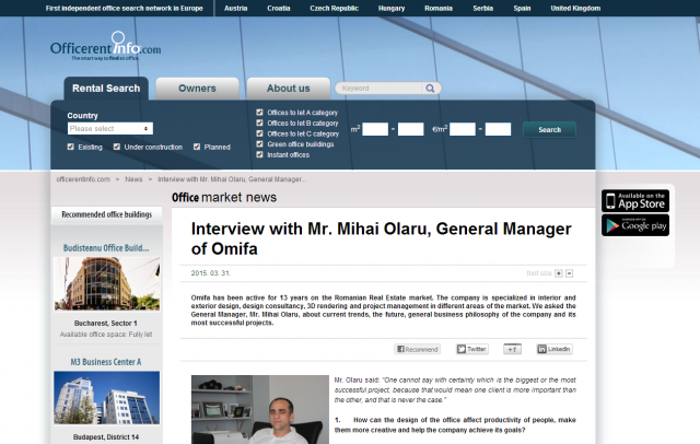 Interview with Mr. Mihai Olaru, General Manager of Omifa